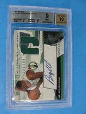 2004-05 SPX  Al Jefferson #134 Rookie Auto RC JSYAU BECKETT 9
