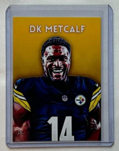 DK Metcalf Limited Edition Artist Signed "Pittsburgh Steelers" Trading Card 2/10 - Picture 1 of 2