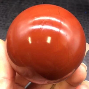 Natural Red Jasper Quartz Crystal Healing Decoration Sphere Ball + Stand 60mm - Picture 1 of 24