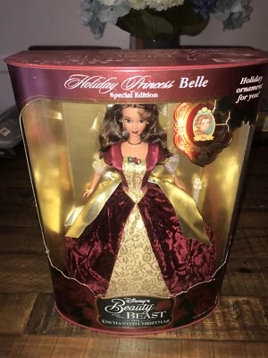 Disney La Bella y la Bestia Bella Encantada Navidad Vacaciones Princesa Bella 1997 Foto 1 de 4