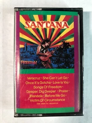 NEW Sealed SANTANA FREEDOM Cassette Tape 1987 Rock Latin Cubano Rare - Image 1 of 3