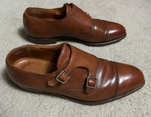 RALPH LAUREN Double Monk-Strap, Herren, Gr. 10 D, Schuhe Cap-Toe Leder Italy braun - Bild 1 von 24