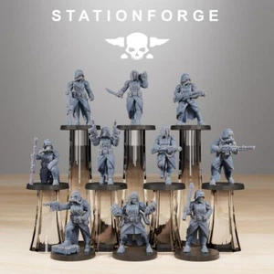 GrimGuard Sisters of War de chez station forge, compatible warhammer 40000