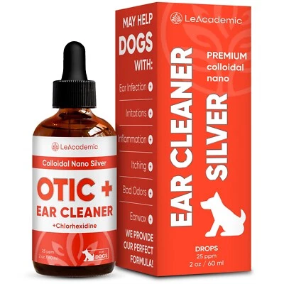 Dog Ear Infection Treatment | OTIC+ Ear Cleaner | Nano Silver & Chlorhexidine | - Image 1 of 4