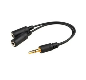 Insten Headset Splitter, Black (DOTHHSSPLIT3) - Picture 1 of 1