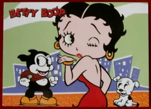 BETTY BOOP - Card #28 - MONA LISA / BETTY WINKING AND BLOWING A KISS - Picture 1 of 2