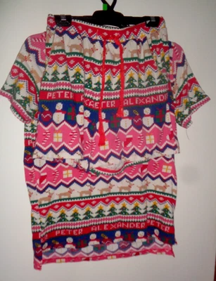 "Peter Alexander" Christmas Themed 2 PC Shortie Pyjama Set, Size S - image 1 of 3