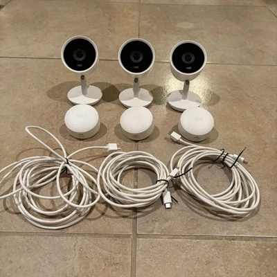 3x NEST Cam IQ Indoor Smart Security Camera Model NC3200US - Image 1 of 3