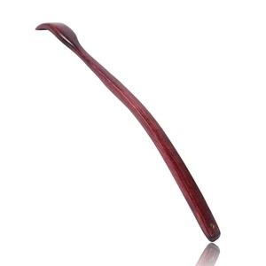 Rascador trasero de madera de gran tamaño: mango curvo extendido de 18"" para un mejor alcance - Imagen 1 de 2