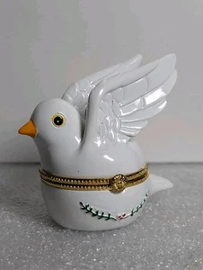 Bomboniera decorativa colomba bianca ornamento natalizio - Foto 1 di 10