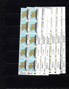 New Zealand 980-85 Ships Plate Blocks of 10 XF MNH Complete Set LP - Picture 1 of 2