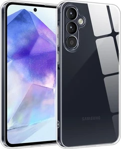 Klare weiche TPU-Hülle schlank stoßfest Rückschale Etui für Samsung Galaxy A55 5G - Bild 1 von 1