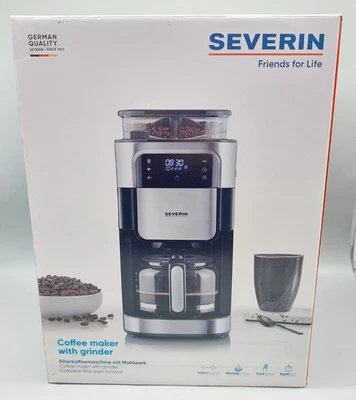 Severin KA 4813 Filter Kaffeemaschine 10 Tassen Edelstahl Schwarz #KT9669X- - Bild 1 von 4
