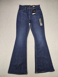 NWT Lee Legendary Style Women's Size 6 Dark Wash Flare Leg Mid Rise Jeans - Picture 1 of 6