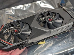 ASRock Radeon RX 590 Phantom Gaming X 8GB GDDR5 OC Graphics Card Used - Picture 1 of 6