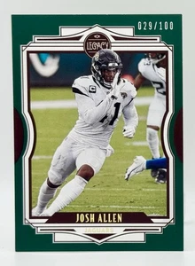 2021 Panini Legacy Green #77 Josh Hines-Allen 29/100 Jacksonville Jaguars - Foto 1 di 2