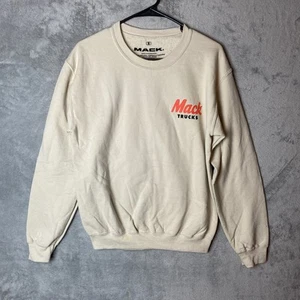 Sudadera Mack Trucks Pequeña Beige Estampado Gráfico Cuello Redondo - Imagen 1 de 6