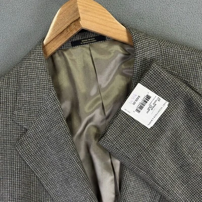 Abrigo deportivo Hart Schaffner Marx para hombre marrón gris 48R lana peinado ajuste clásico nuevo Foto 1 de 4