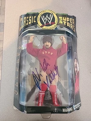 WWE Nikolai Volkoff Classic Superstars Series #5 Wrestling Figure Signed - Image 1 of 4