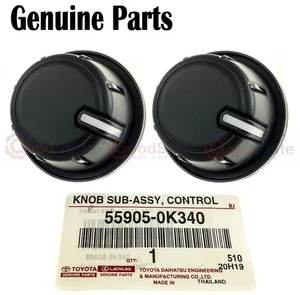 Genuine Toyota Hilux KUN10 GGN25 GGN15 Dash Heater Fan Control Switch Knob x2 - Picture 1 of 4