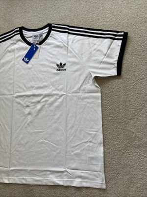 Adidas Men Adicolor Classics 3-Stripes Tee White Black Stripes XXL 2XL - Image 1 of 4