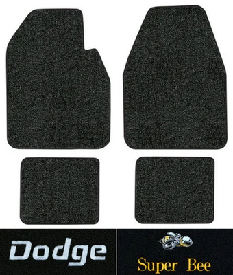 Alfombrillas Dodge Coronet Super Bee 1968-1970 - 4 piezas - bucle | Se adapta a: 2 puertas, automáticas Foto 1 de 4