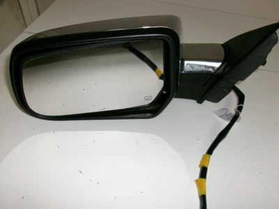 2010-2015 Chevy Equinox Left Driver Side Textured Power Mirror (Black & Chrome) - Image 1 of 3