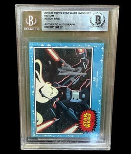 ALISON BRIE FIRMATA STAR WARS TRADING CARD TOPPS LIVING AM (2 - Foto 1 di 1