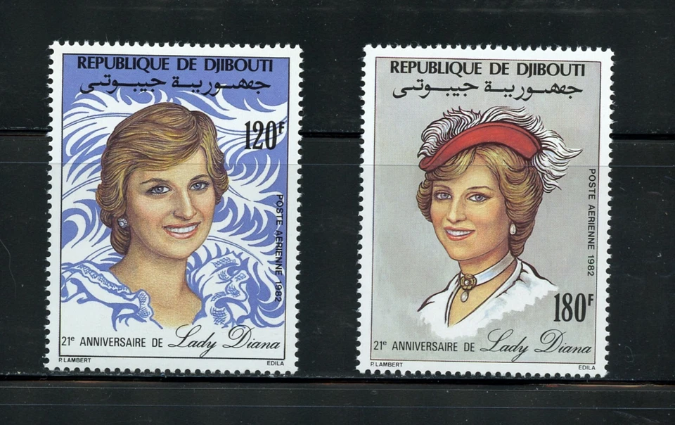 W540 Djibouti 1982 Diana retratos 2v.    MNH Foto 1 de 1
