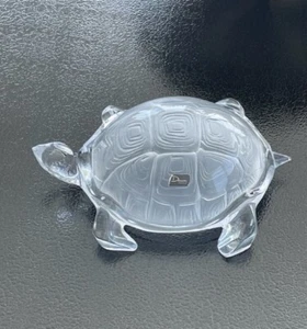 DAUM CRYSTAL TURTLE 12 inches long x 9" wide NEW FREE SHIPPING - Picture 1 of 3