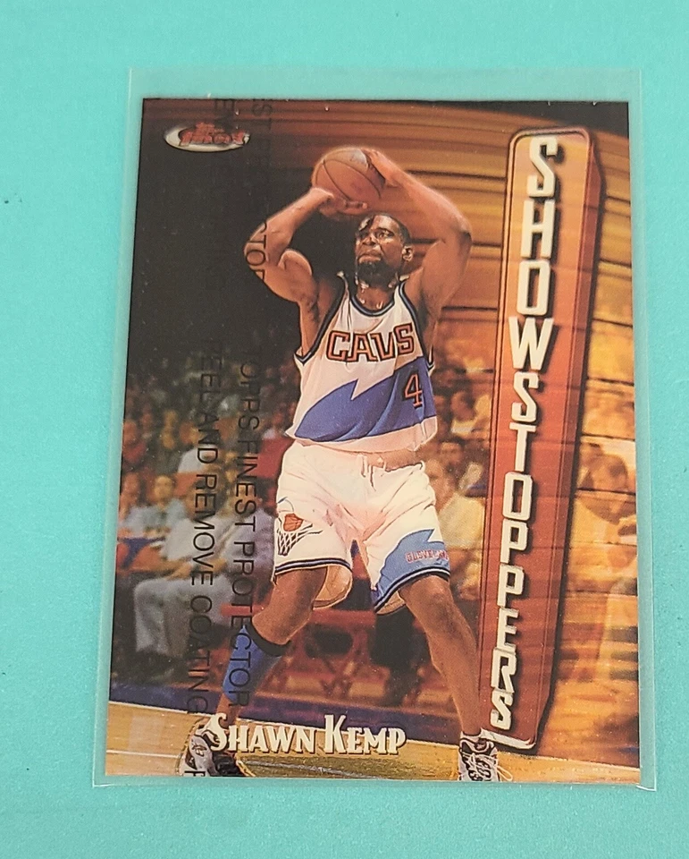 1997-98 Finest #241 Shawn Kemp Cleveland Cavaliers BASKETBALL Card M9 - Image 1 of 2
