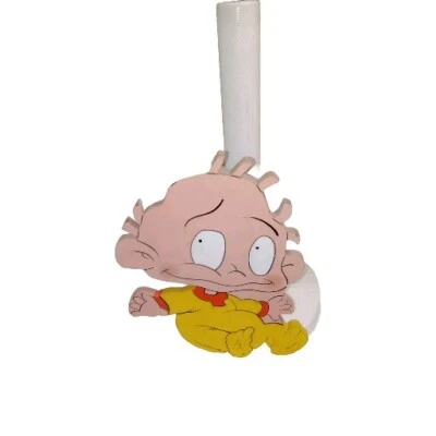 Vintage Rugrats Paper Towel Holder Tommy Pickles Handmade Wooden One Of A Kind  - Image 1 of 4