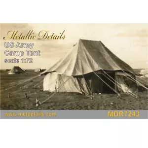 Detalles Metálicos MDR7243 Escala Modelo Kit 1:72 Ejército de Estados Unidos Campamento Tienda Accesorio Resina - Imagen 1 de 24