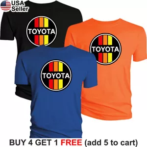 Toyota Retro T-Shirt Logo Car Sport Racing Truck Development Corolla TRD BTY01 - Picture 1 of 20