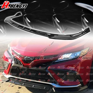 Front Lip Splitter Chin Spoiler Gloss Black For Toyota Camry SE XSE 2021-2024 - Picture 1 of 8