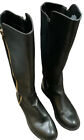 Kohls Lauren Conrad Women’s US Sz. 9M Black Knee High Boots Suede & Leather Zip