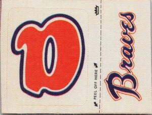 Pegatinas de equipo Fleer Grand Slam Hi-Gloss 1977 Atlanta Braves (logotipo sombrero) - Imagen 1 de 2