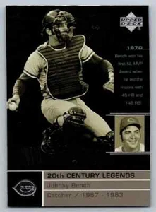 2000 UD Century Legends Johnny Bench - Picture 1 of 2