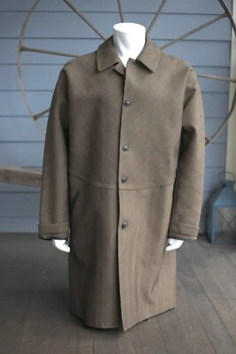 CHILDS Thom Browne Men's Waterproof Wool Blend Coat Brown SZ XL $1,650 - Image 1 of 4