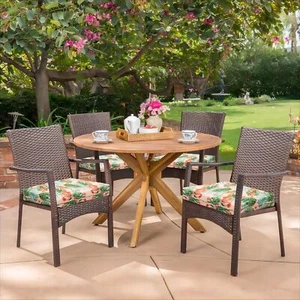 Outdoor Chair Cushion Set of 4 - Waterproof Outdoor Chair Cushion 18.5 “x16 ”x3” - Picture 1 of 7