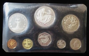 1973 First National Coinage of Barbados Proof Set in Original Box COA - Picture 1 of 6