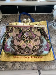 Irregular Choice Magic Pony Unicorn Kiss lock Bag Pink And Blue - Picture 1 of 6