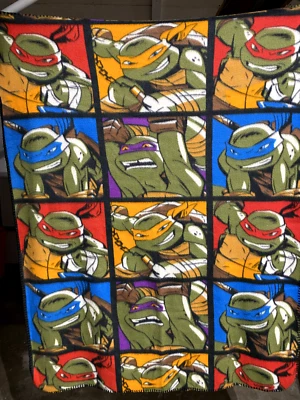 Nickelodeon TMNT Teenage Mutant Ninja Turtle Warriors 45 x 36 Blanket - Image 1 of 3