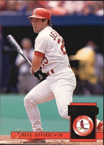  1994 Donruss St. Louis Cardinals Baseball Card #9 Gregg Jefferies