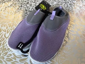 Shoes Water Beach Pool Women Size 11 Purple Water Drainage New - Picture 1 of 8