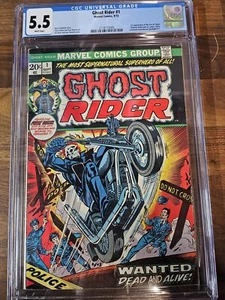 GHOST RIDER #1 (1973) CGC 5.5 1ST CAMEO SON OF SATAN! CLASSIC BRONZE AGE SERIES! - Picture 1 of 4