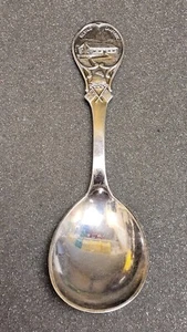 Vintage Rebild Danmark .925 Sterling Silver Souvenir Spoon W & S Sorensen - Picture 1 of 5