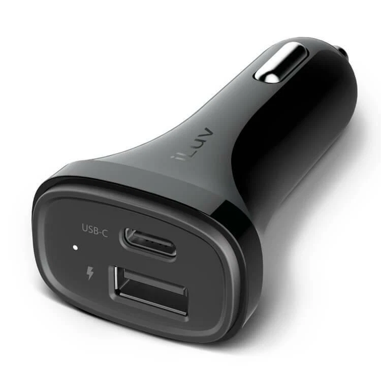 Cargador de Coche USB Dual Universal iLuv MOBISEAL2CBK con USB-C y Puerto USB Regular Foto 1 de 4