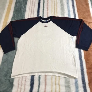 Vtg Adidas Trefoil Shirt Boys XL 10-12 Rugby Long Sleeve Soccer Futbol Football - Picture 1 of 10