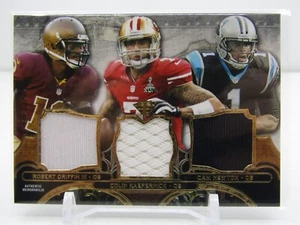 GRIFFIN/ KAEPERNICK/ NEWTON 2013 TOPPS TRIPLE THREADS TRIPLE PATCH RELIC #19/36! - Picture 1 of 2